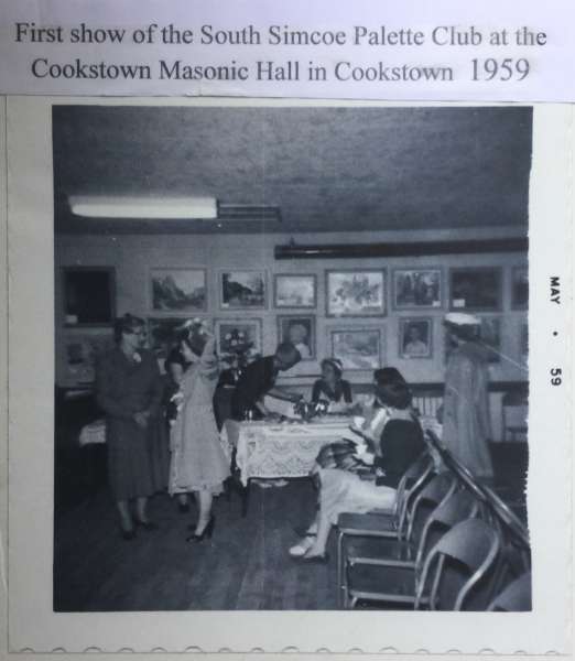 First Art Show held at the Cookstown Masonic Hall 1959